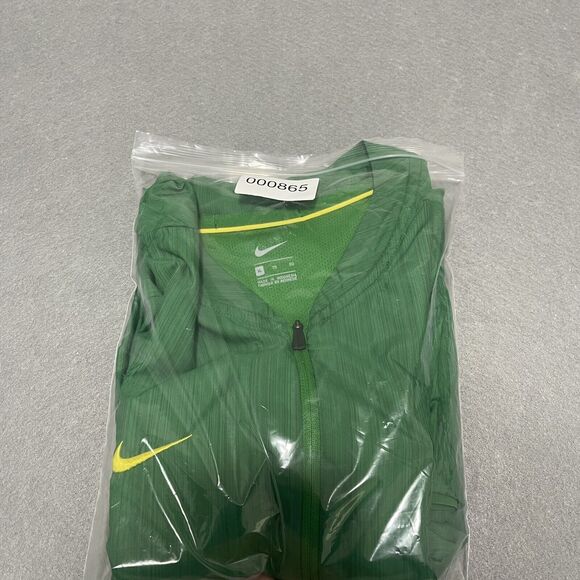 Oregon Ducks Jacket Mens XL Green Nike Sideline 1/4 Zip Coach Lightweight Vented - Picture 15 of 15